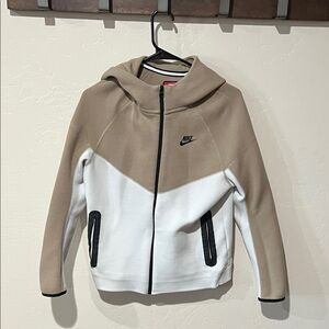 Nike Tech Kids Beige and White Jacket